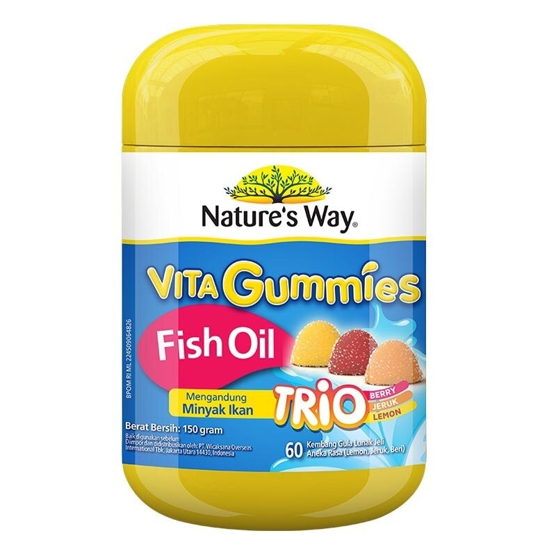 Nature's Way Vita Gummies Fish Oil Trio For Kids 60'S