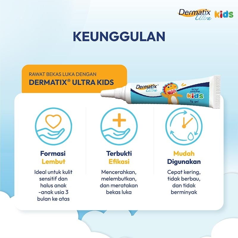 Dermatix Ultra Kids 9g - Merawat dan Memudarkan Bekas Luka Anak