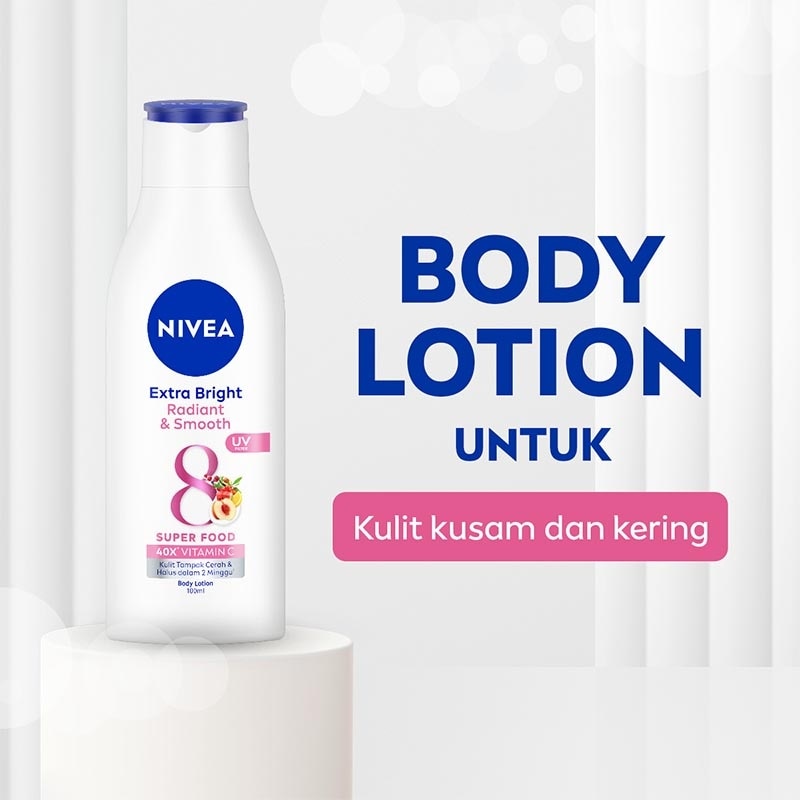 NIVEA Extra Bright Radiant & Smooth Body Lotion 100mL