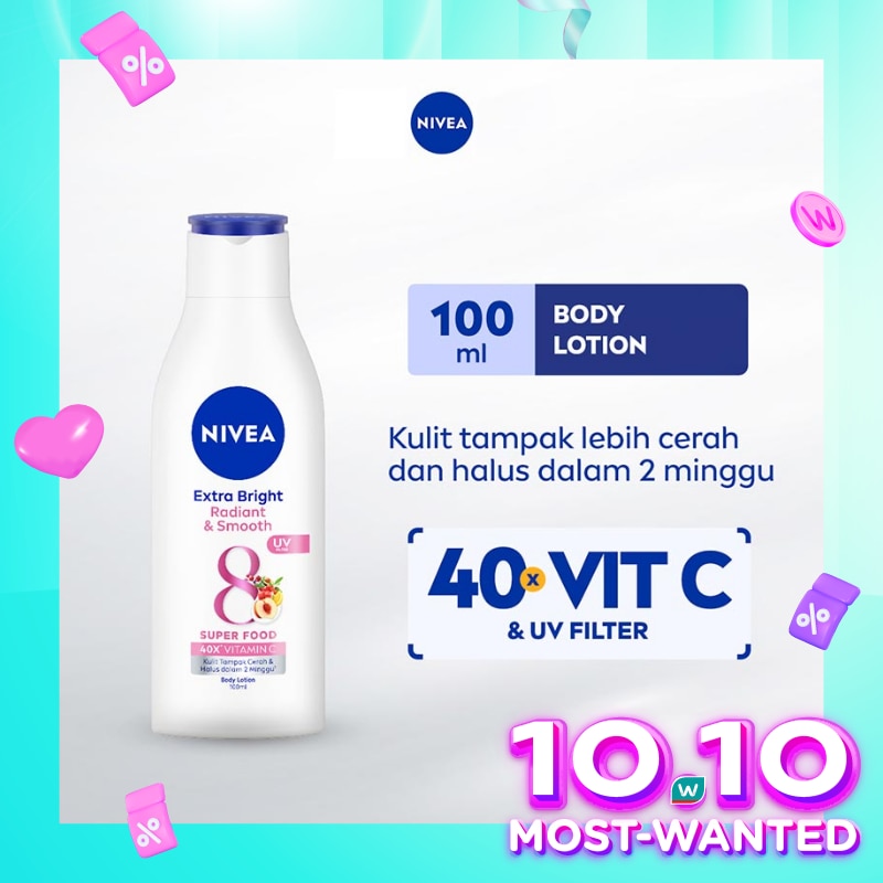NIVEA Extra Bright Radiant & Smooth Body Lotion 100mL