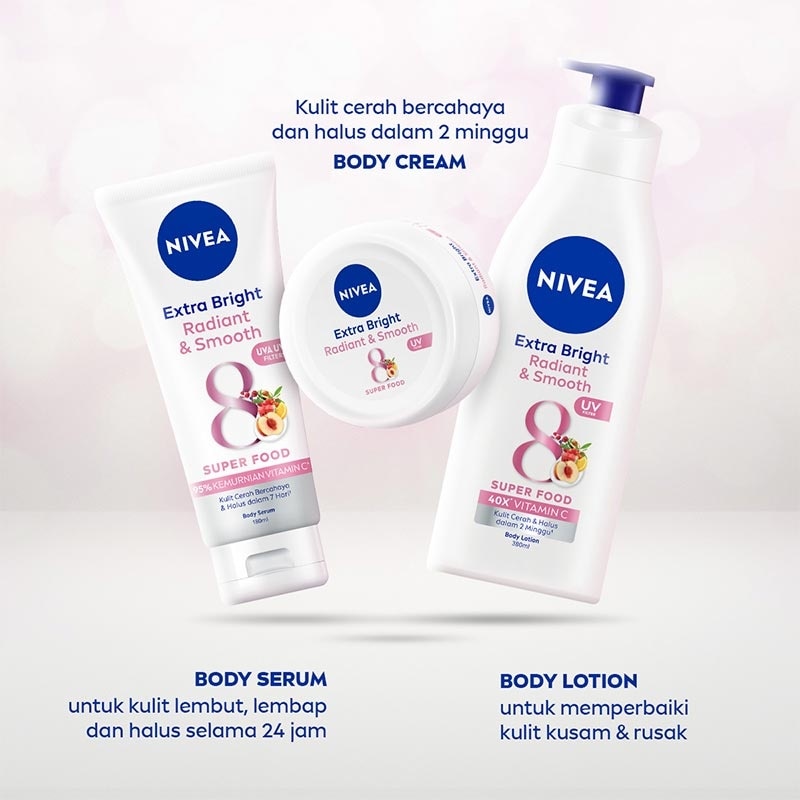 Nivea Body Care Extra Bright Radiant & Smooth UV Filter 100ml