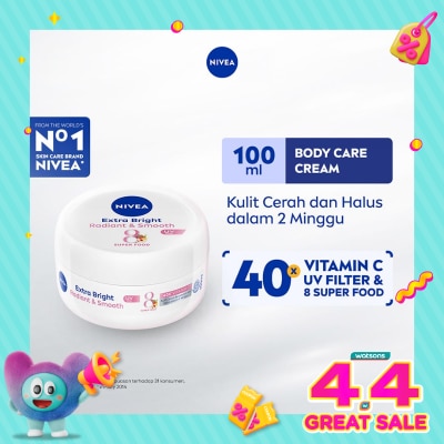 NIVEA - Nivea Body Care Extra Bright Radiant & Smooth UV Filter 100ml