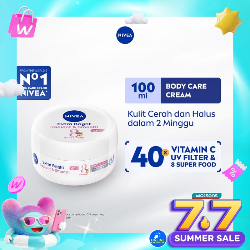 Nivea Body Care Extra Bright Radiant & Smooth UV Filter 100ml