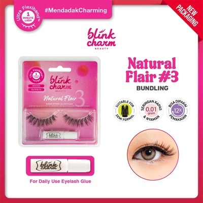 BLINK CHARM Natural Flair #3 - 1 Pair Bundling Lem 1ml