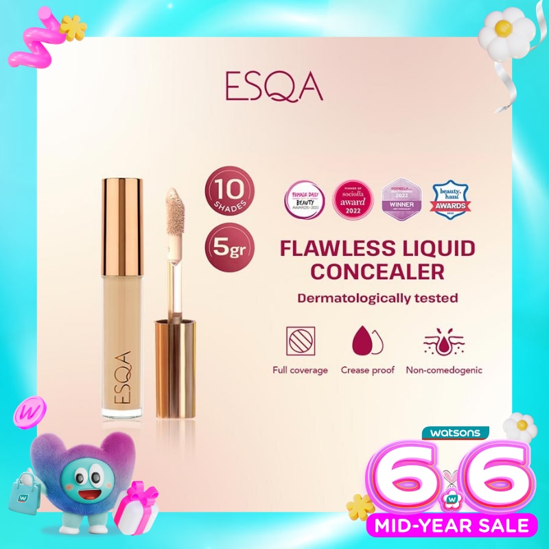 ESQA FLAW LIQ CONCEALER BISCUIT