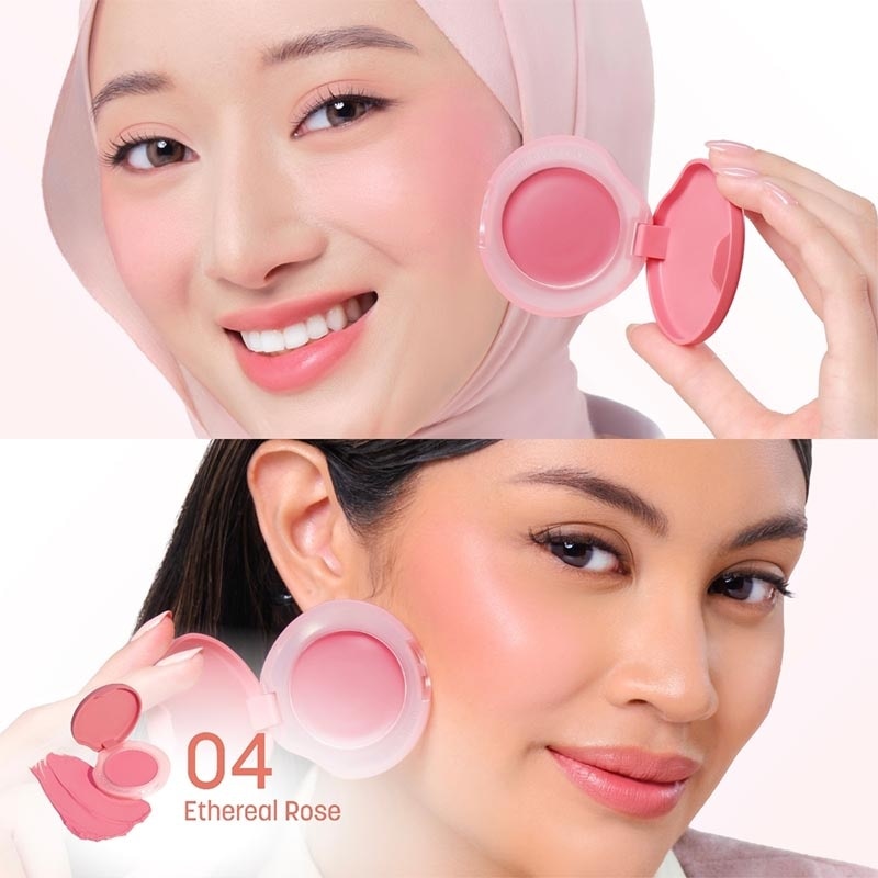 Cream Blush On Macaroon Colorfit Melt to Pop Cream Blush 04 Ehtereal Rose 3g image