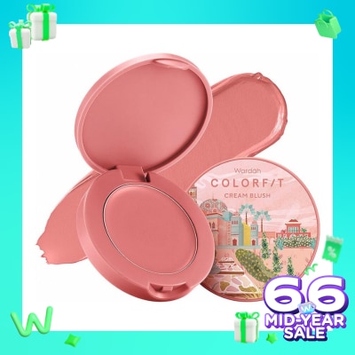 WARDAH Wardah Colorfit Cream Blush 04 Ethereal Rose 3g