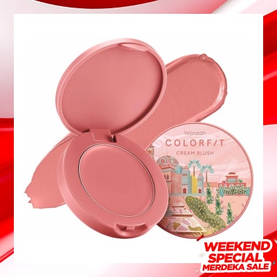 WARDAH Wardah Colorfit Cream Blush 04 Ethereal Rose 3g