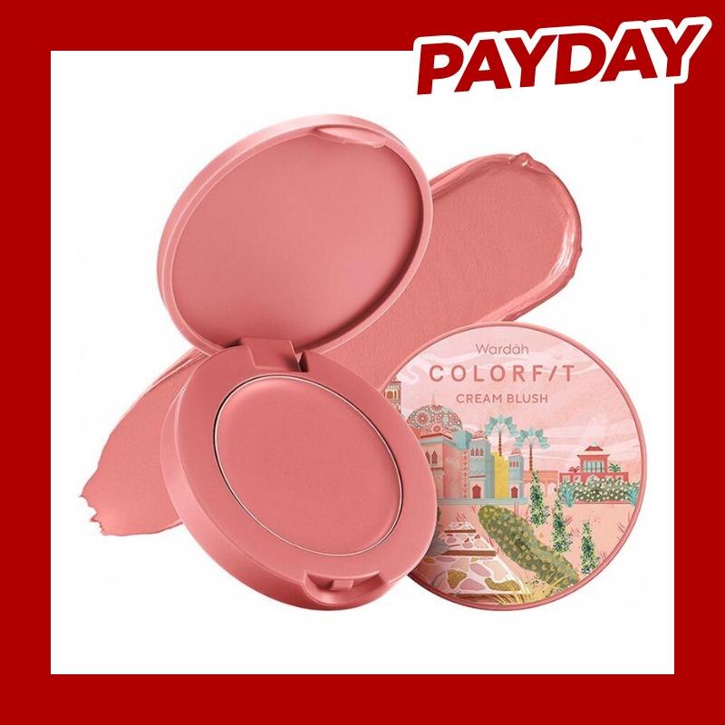 Wardah Colorfit Cream Blush 04 Ethereal Rose 3g