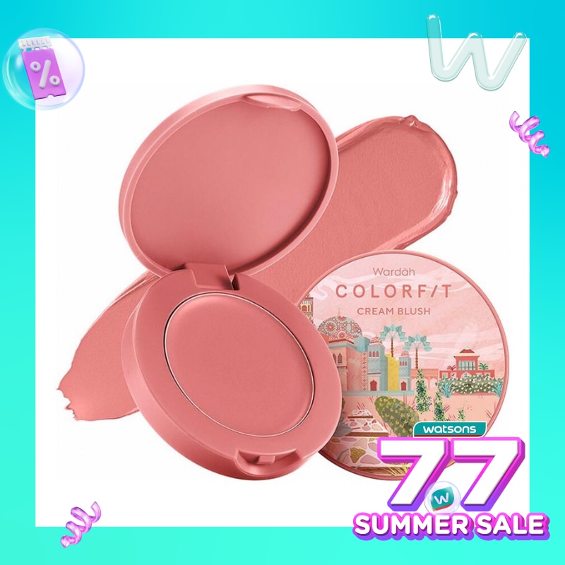 Wardah Colorfit Cream Blush 04 Ethereal Rose 3g