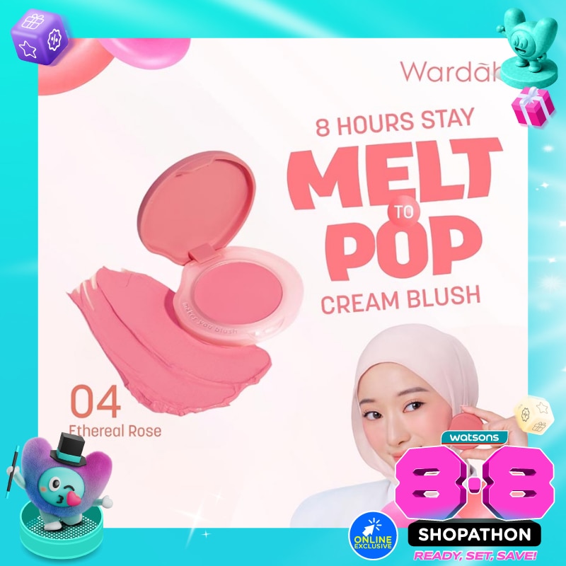 Cream Blush On Macaroon Colorfit Melt to Pop Cream Blush 04 Ehtereal Rose 3g image