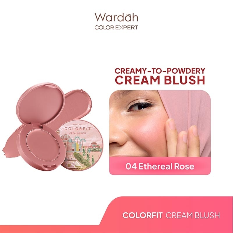 Colorfit Cream Blush 04 Ethereal Rose 3g - Formula Ringan dan Teksturnya Creamy