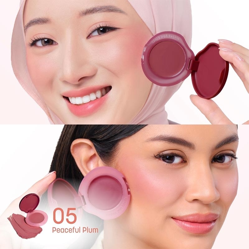 Cream Blush On Macaroon Colorfit Melt to Pop Cream Blush 05 Peaceful Plum 3g image