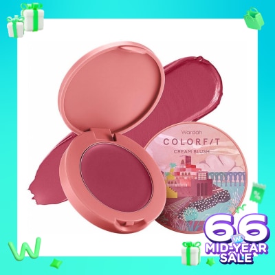 WARDAH Wardah Colorfit Cream Blush 05 Peaceful Plum 3g