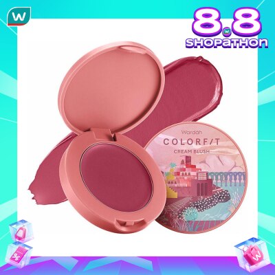 WARDAH Wardah Colorfit Cream Blush 06 Soulful Brick 3g