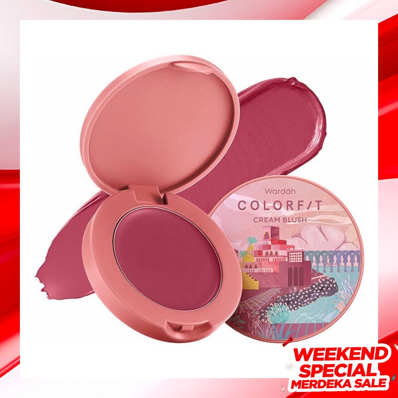 Wardah Colorfit Cream Blush 06 Soulful Brick 3g