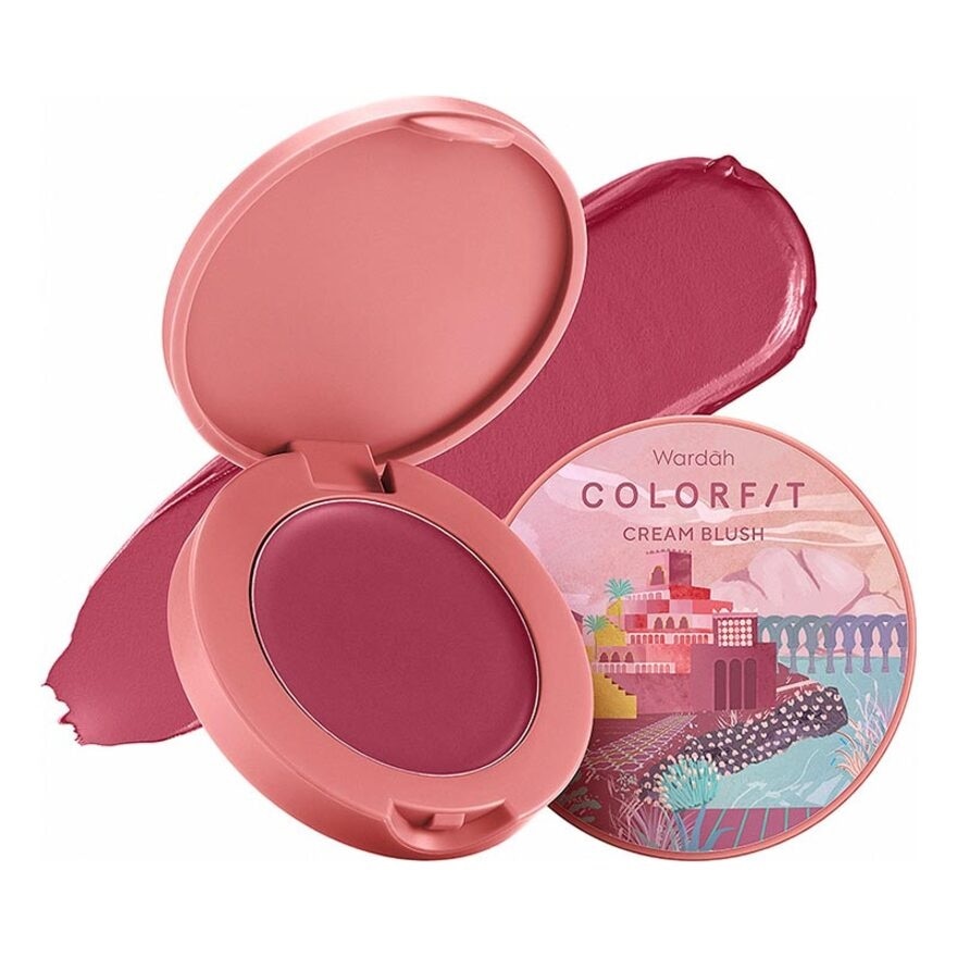 Wardah Colorfit Cream Blush 06 Soulful Brick 3g
