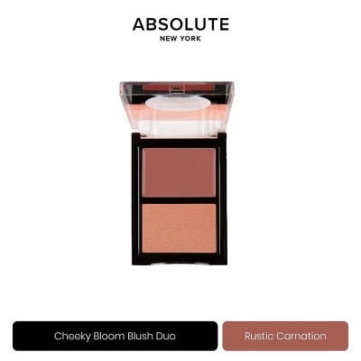 ABSOLUTE NY Cheeky Bloom Cream & Powder Blush Duo Rustic Carnation