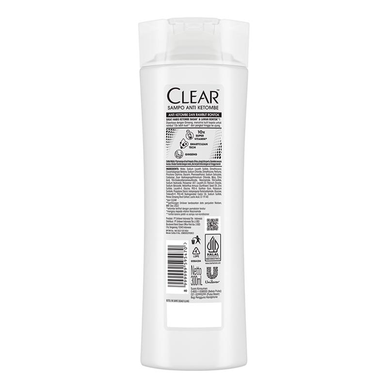 Clear Shampoo Anti Ketombe & Rambut Rontok 300ml