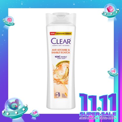 CLEAR Clear Shampoo Anti Ketombe & Rambut Rontok 300ml