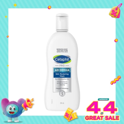 CETAPHIL - Cetaphil Body Wash Pro AD Derma Skin Restoring Wash 295ml