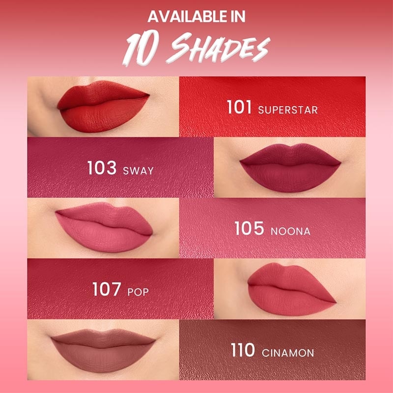 Hanasui Mattedorable Lipstick Peony #111