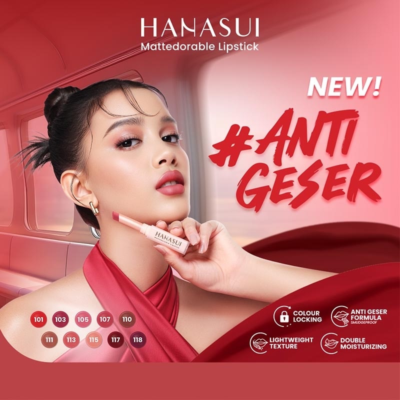 Hanasui Mattedorable Lipstick Tropical #113 2gr x 72