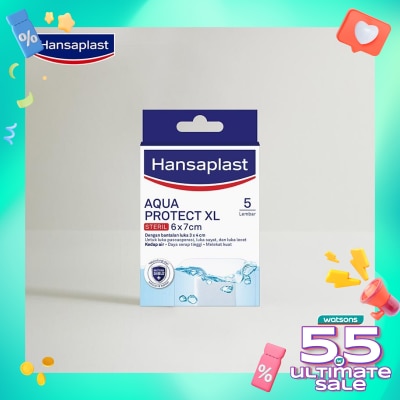 HANSAPLAST Hansaplast Aqua Protect Steril XL 6 x 7cm 5pcs