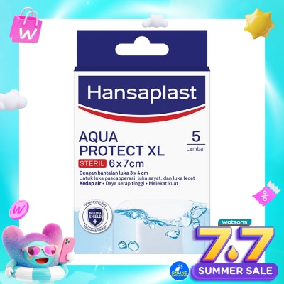 HANSAPLAST - Plester Tahan Air Aqua Protect XL isi 5 P3K Waterproof