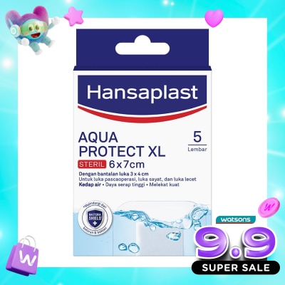HANSAPLAST - Plester Tahan Air Aqua Protect XL isi 5 P3K Waterproof image