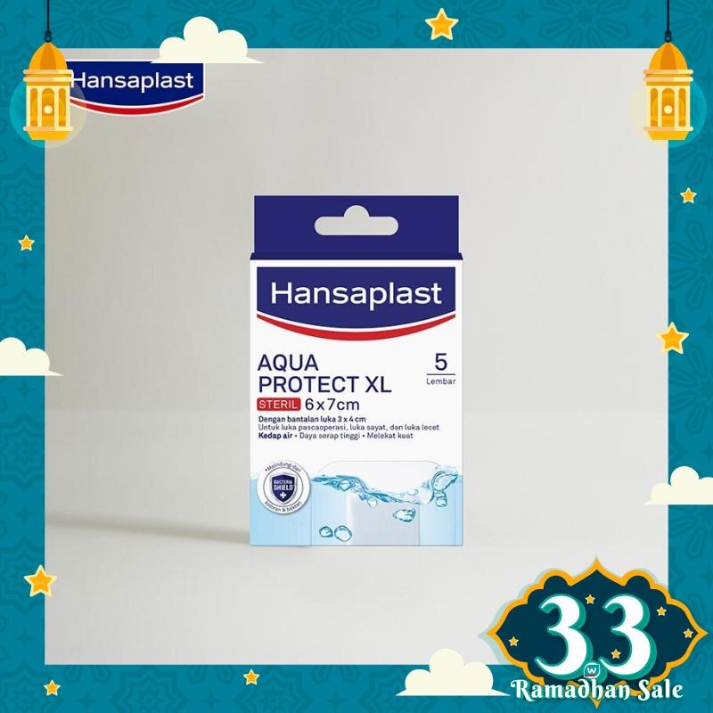 Hansaplast Aqua Protect Steril XL 6 x 7cm 5pcs