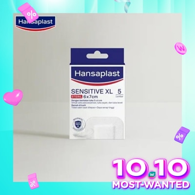 HANSAPLAST Hansaplast Sensitive Steril XL 6 x 7cm 5pcs