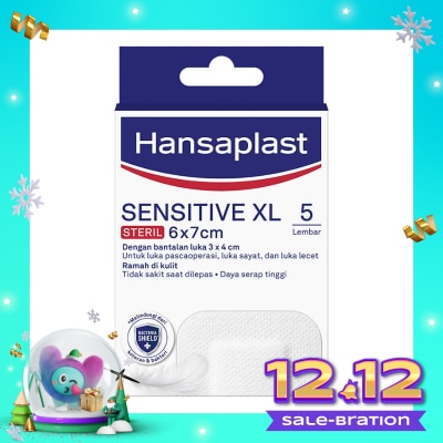 HANSAPLAST Sensitive Steril XL 6 x 7cm 5'S