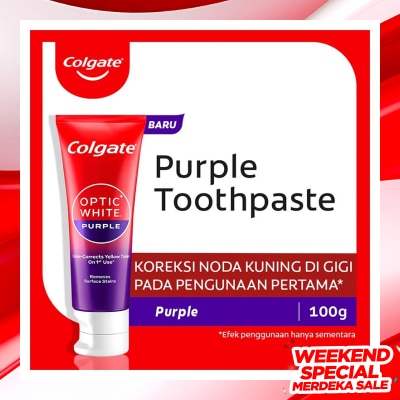 COLGATE Colgate Optic White Whitening Toothpaste  Purple  100g - Pasta Gigi Pemutih