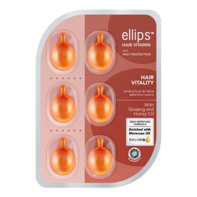 ELLIPS Ellips Hair Vitamin Hair Vitality With Ginseng & Honey 6's Blister