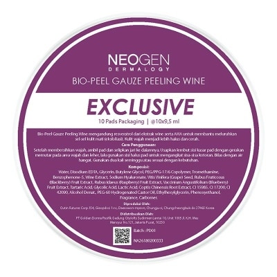 NEOGEN Neogen Bio Peel Gauze Peeling - 10 Pads Wine 10X9.5ml