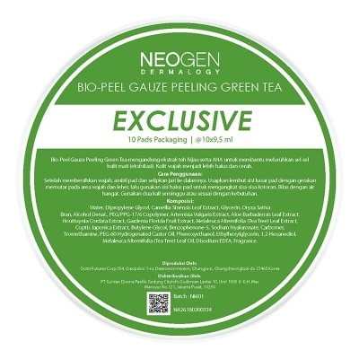 NEOGEN Neogen Bio Peel Gauze Peeling - 10 Pads Green Tea 10X9.5ml