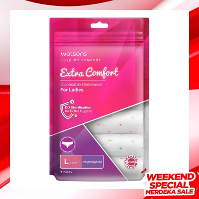 WATSONS Watsons Disposable Underwear Polypropylene Ladies L 7'S