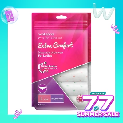 WATSONS Watsons Disposable Underwear Polypropylene Ladies L 7'S