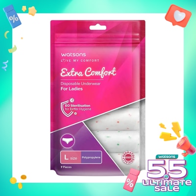 WATSONS Watsons Disposable Underwear Polypropylene Ladies L 7'S