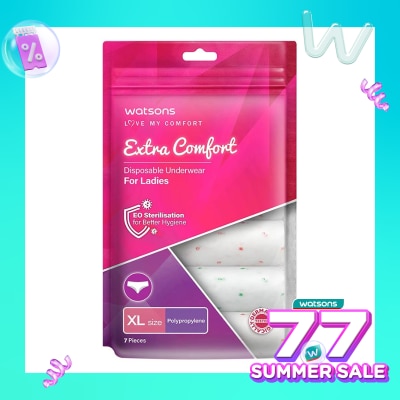 WATSONS Watsons Disposable Underwear Polypropylene Ladies XL 7'S