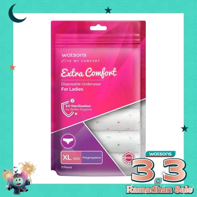 WATSONS Watsons Disposable Underwear Polypropylene Ladies XL 7'S