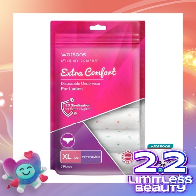 WATSONS Watsons Disposable Underwear Polypropylene Ladies XL 7'S