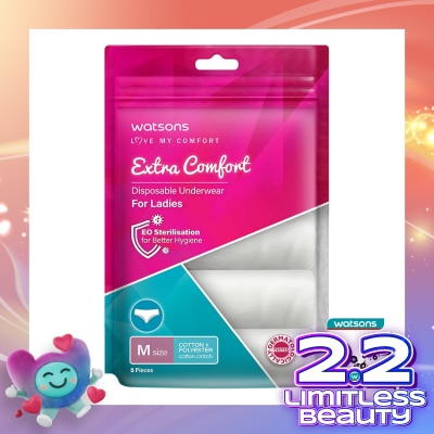 WATSONS Watsons Disposable Underwear Cotton + Polyester Ladies M 5'S