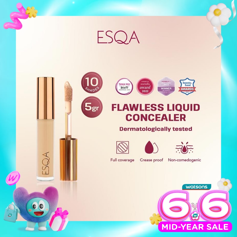 ESQA FLAW LIQ CONCEALER VANILLA