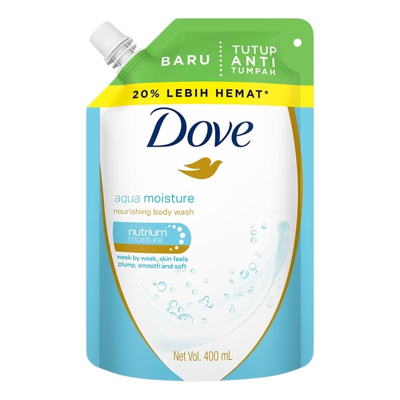 Dove Body Wash Aqua Moisture Refill 400ml