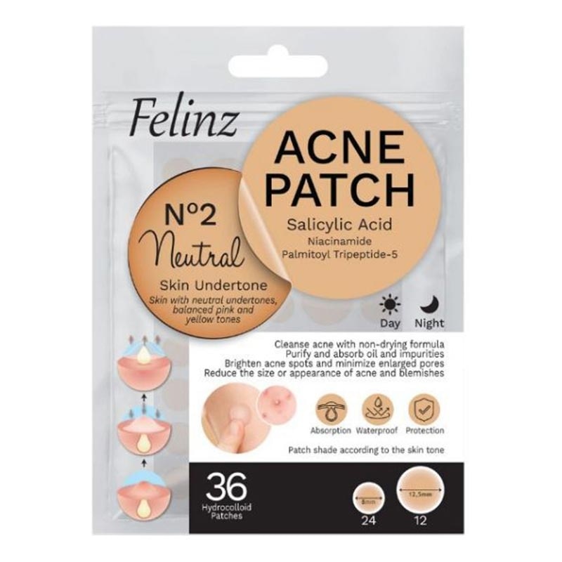 FELINZ ACNE PATCH S/A NO. 2 NEUTRAL 36'S