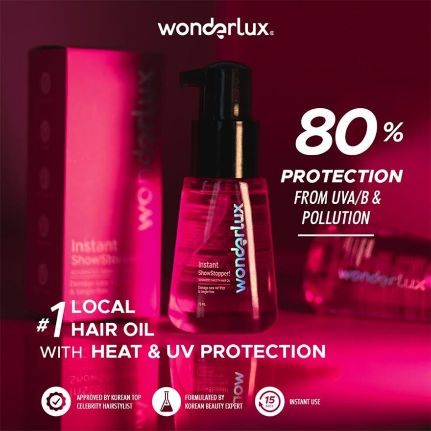 Wonderlux Instant Showstopper! Hair Perfecting Oil 75ml