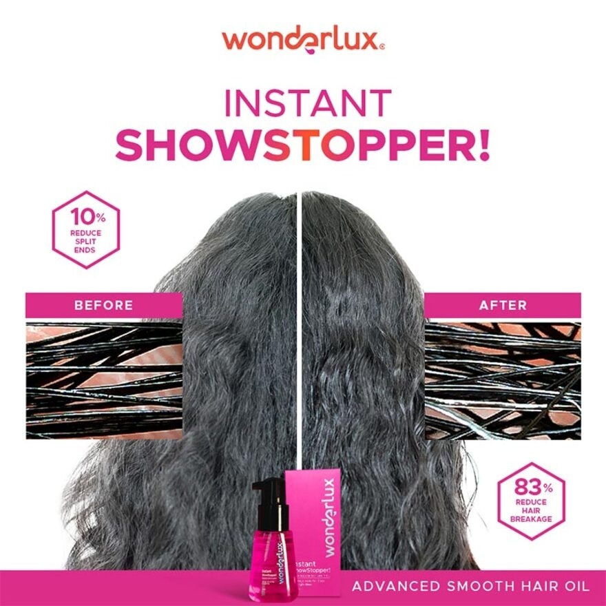 Wonderlux Instant Showstopper! Hair Perfecting Oil 75ml