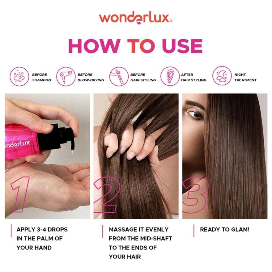 Wonderlux Instant Showstopper! Hair Perfecting Oil 75ml